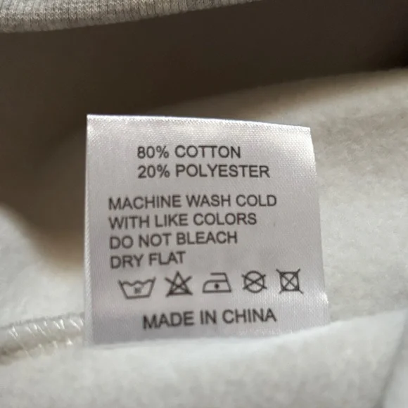 NWT Parke Classic Gray Embossed Mockneck Sweatshirt Size S/M - Picture 7 of 12